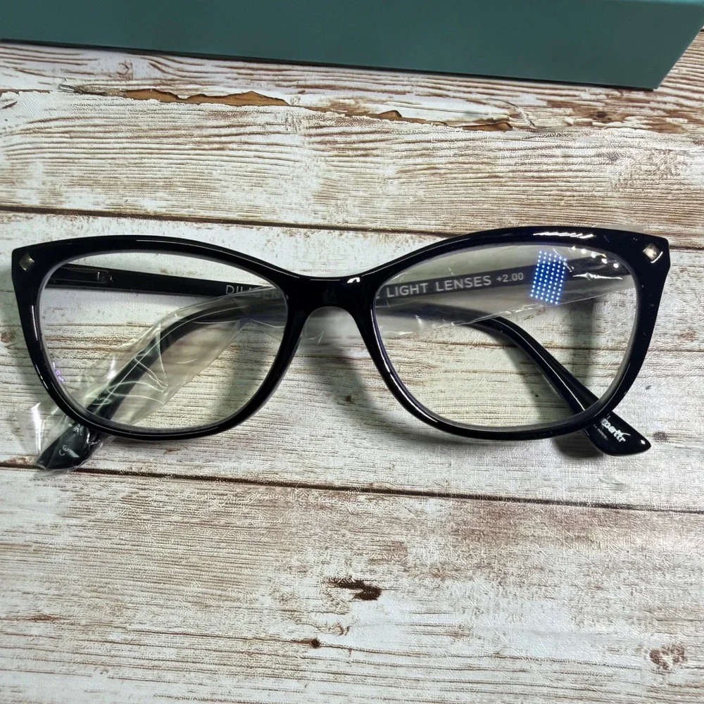 Gry Mattr Diligent Readers Unisex OS Black Blue Light Glasses +2.00 650793BK20
